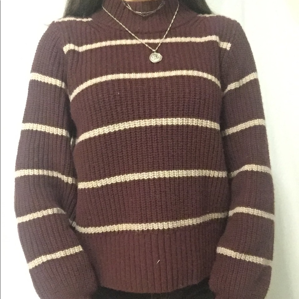 Chunky mock neck sweater